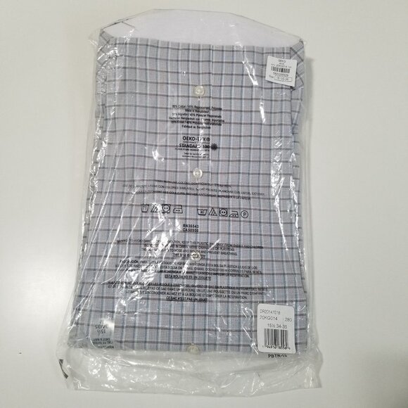 New Van Heusen‎ Ultra Flex Spread Collar Long Sleeve Wrinkle Free Dress Shirt - Picture 5 of 6